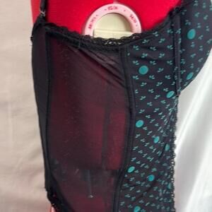 Ll125 Jessica Black And Blue Lace Bra Intimates